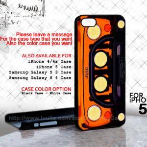 Orange Jeep - Design On Hard Case For Iphone 5..